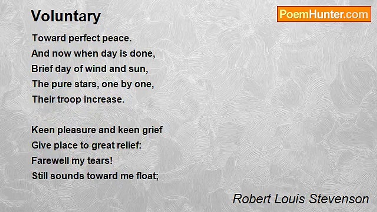 Robert Louis Stevenson - Voluntary