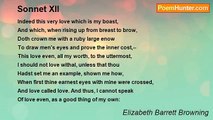 Elizabeth Barrett Browning - Sonnet XII
