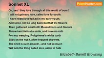 Elizabeth Barrett Browning - Sonnet XL