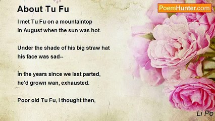 Li Po - About Tu Fu