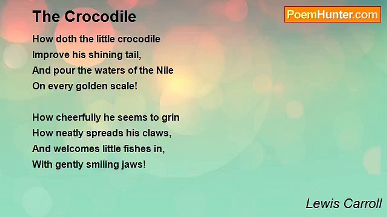 Lewis Carroll - The Crocodile
