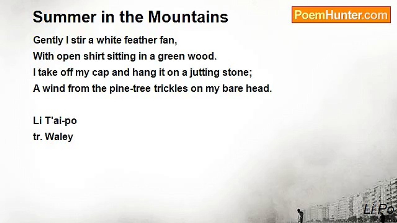 Li Po - Summer in the Mountains