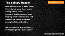 William Wordsworth - The Solitary Reaper
