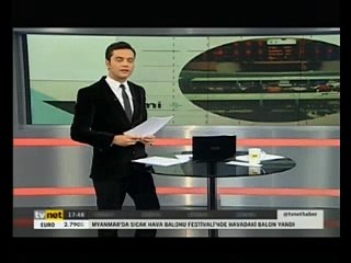 Myanmarda sıcak hava bolununun yere çakılma anı - Artı Eksi Haber