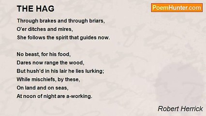 Robert Herrick - THE HAG