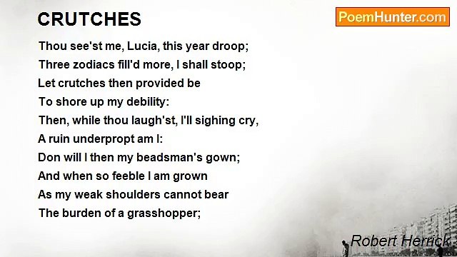 Robert Herrick - CRUTCHES