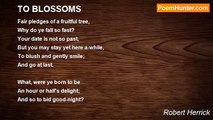 Robert Herrick - TO BLOSSOMS
