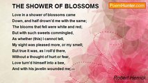 Robert Herrick - THE SHOWER OF BLOSSOMS
