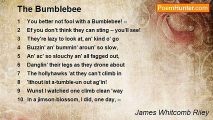 James Whitcomb Riley - The Bumblebee