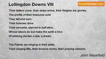 John Masefield - Lollingdon Downs VIII