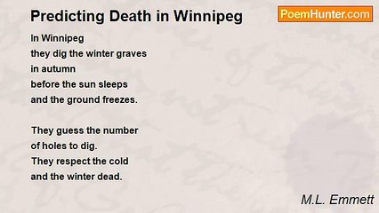 M.L. Emmett - Predicting Death in Winnipeg