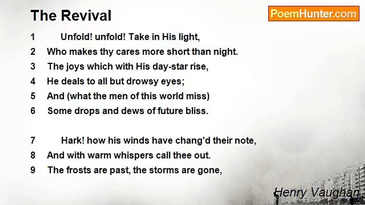 Henry Vaughan - The Revival