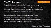 William Wilfred Campbell - The Winter Lakes