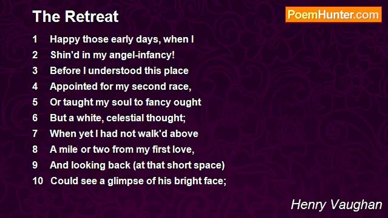 Henry Vaughan - The Retreat