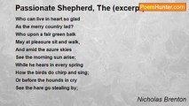 Nicholas Brenton - Passionate Shepherd, The (excerpt)