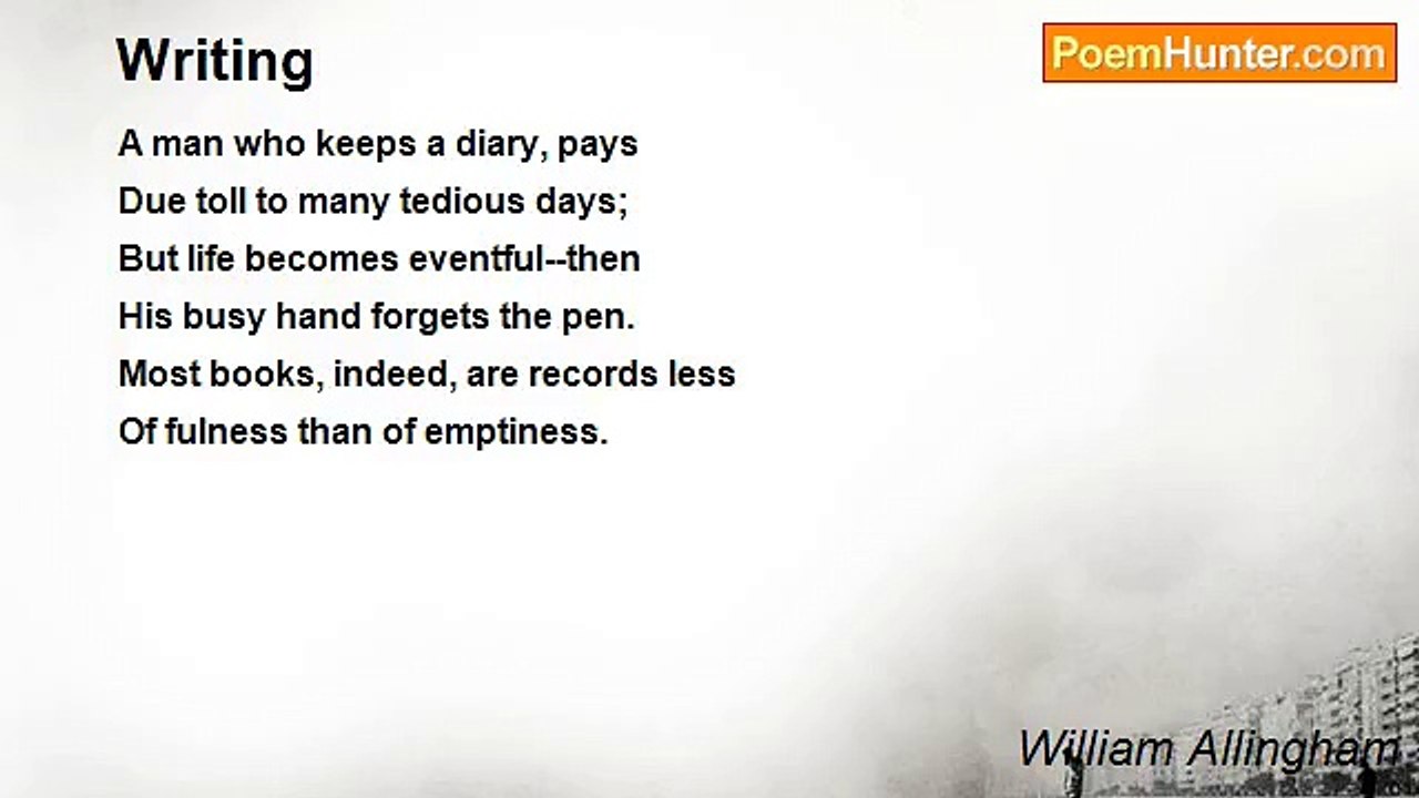 William Allingham - Writing