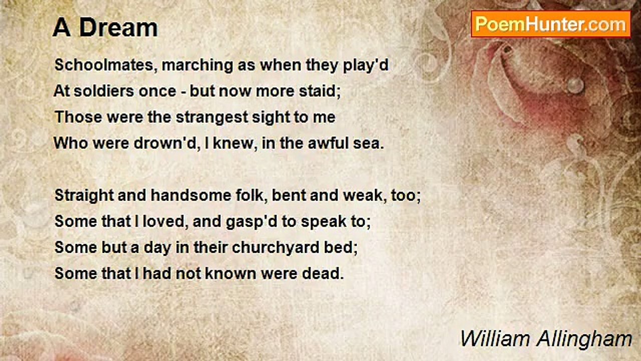 William Allingham - A Dream