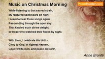 Anne Brontë - Music on Christmas Morning