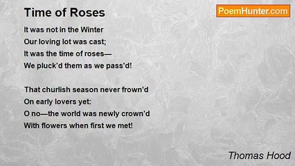 Thomas Hood - Time of Roses
