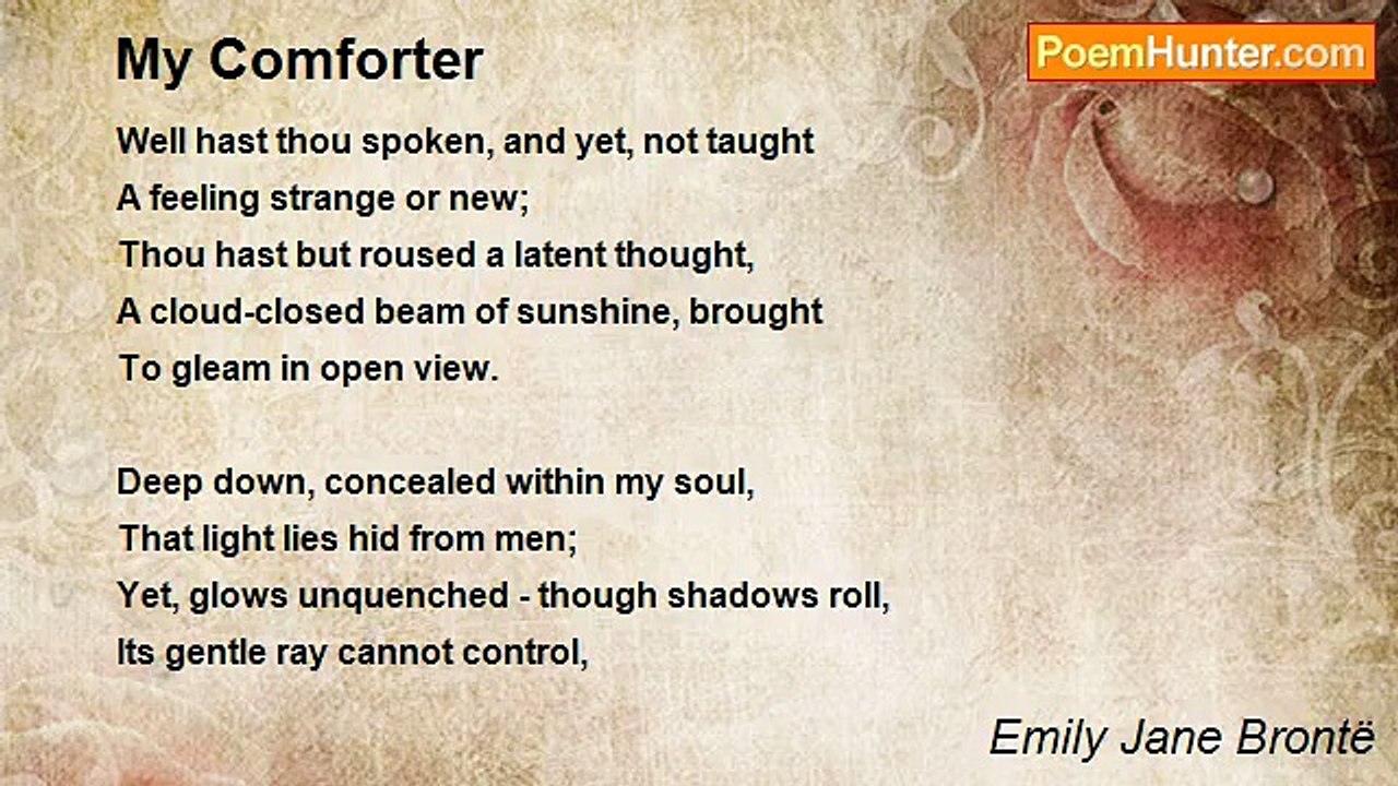 Emily Jane Brontë - My Comforter