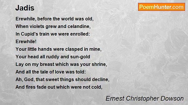 Ernest Christopher Dowson - Jadis