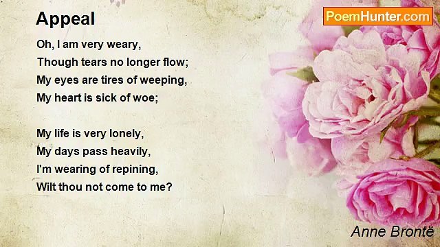 Anne Brontë - Appeal