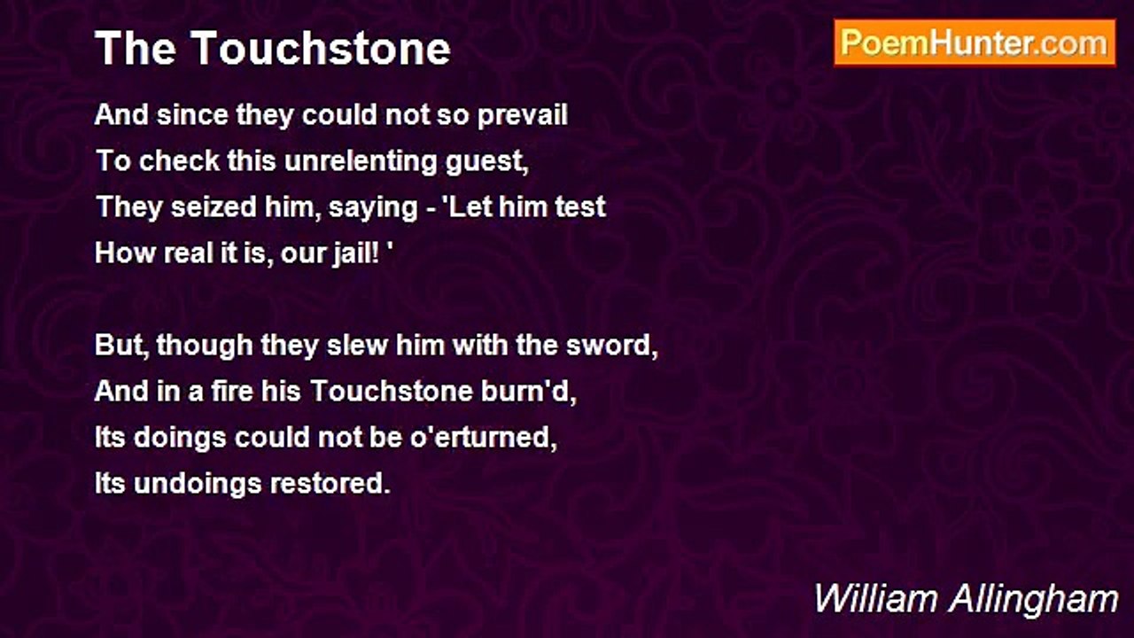 William Allingham - The Touchstone