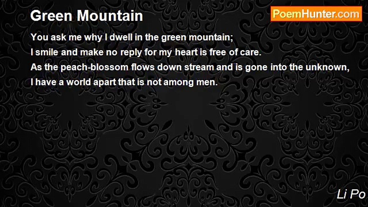 Li Po - Green Mountain