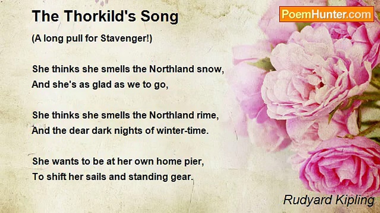 Rudyard Kipling - The Thorkild's Song