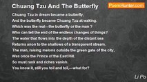 Li Po - Chuang Tzu And The Butterfly