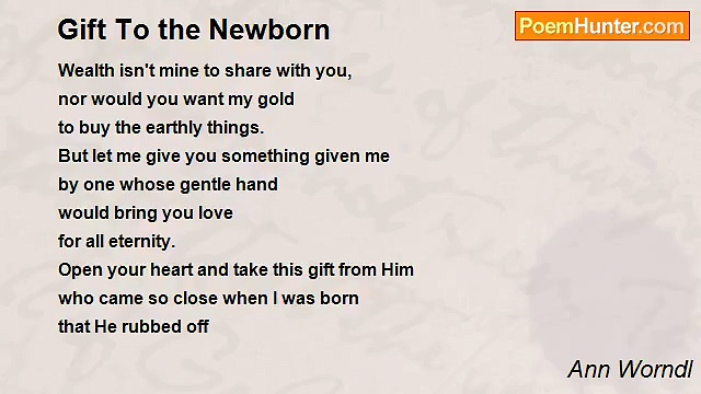 Ann Worndl - Gift To the Newborn