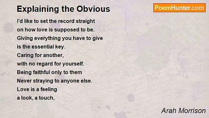 Arah Morrison - Clarifying the Essence of Love