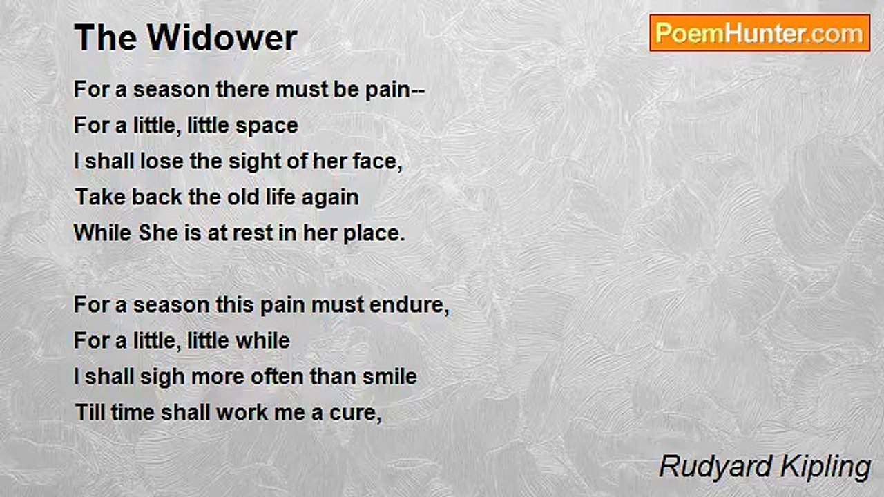 Rudyard Kipling - The Widower