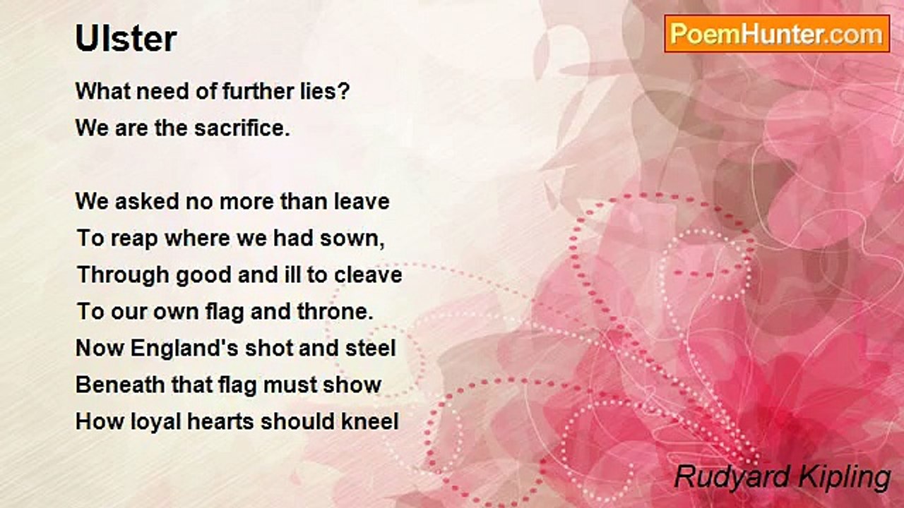 Rudyard Kipling - Ulster