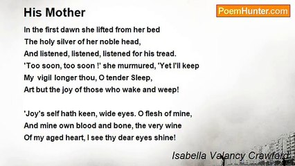 Isabella Valancy Crawford - His Mother
