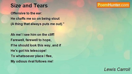 Lewis Carroll - Size and Tears