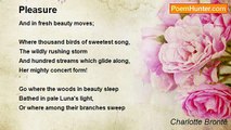 Charlotte Brontë - Pleasure