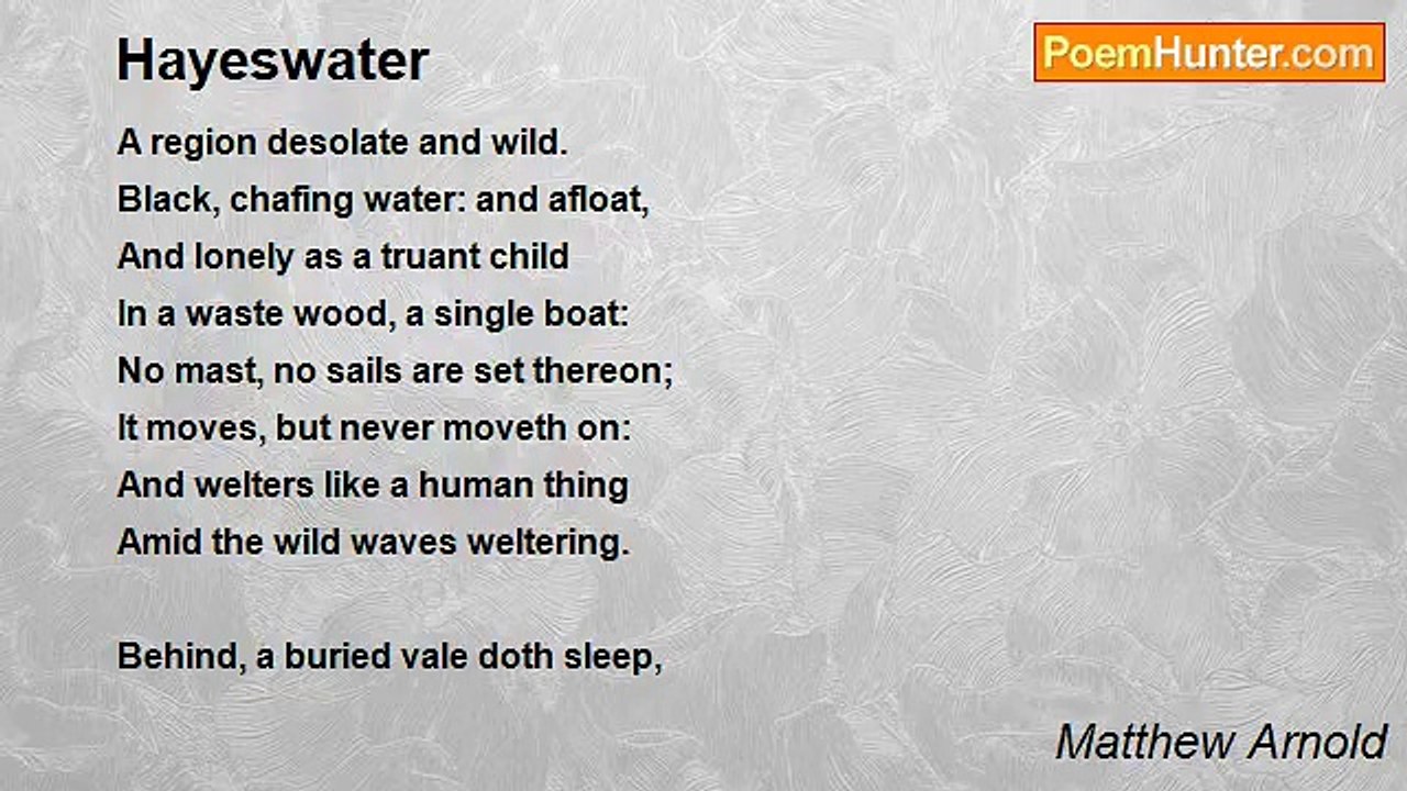 Matthew Arnold - Hayeswater