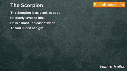 Hilaire Belloc - The Scorpion