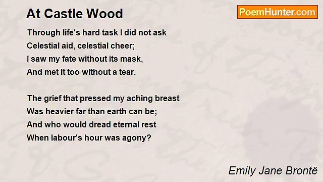 Emily Jane Brontë - At Castle Wood