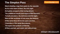 William Wordsworth - The Simplon Pass