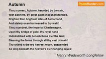 Henry Wadsworth Longfellow - Autumn