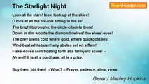 Gerard Manley Hopkins - The Starlight Night