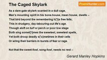 Gerard Manley Hopkins - The Caged Skylark