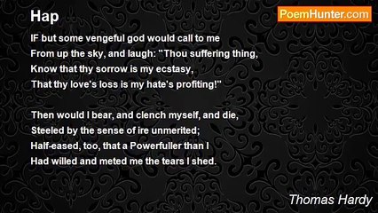 Thomas Hardy - Hap