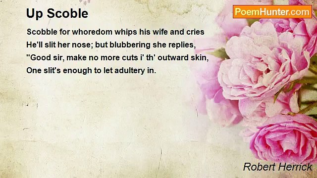 Robert Herrick - Up Scoble