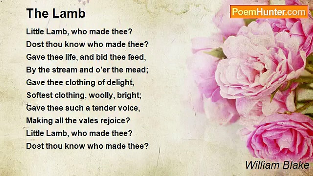 William Blake - The Lamb