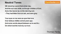 Thomas Hardy - Neutral Tones