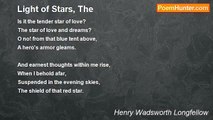 Henry Wadsworth Longfellow - Light of Stars, The
