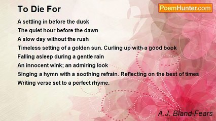 A.J. Bland-Fears - To Die For